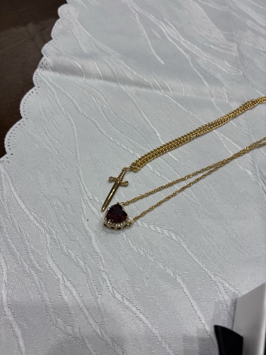 Комплект колиета „Сърце и Меч“ –  Неръждаема стомана