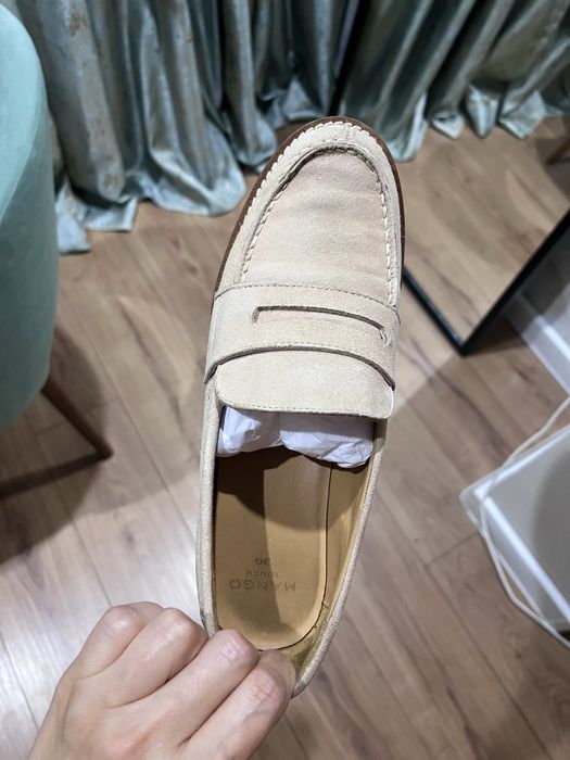 Лоферы от Mango размер 36,5-37