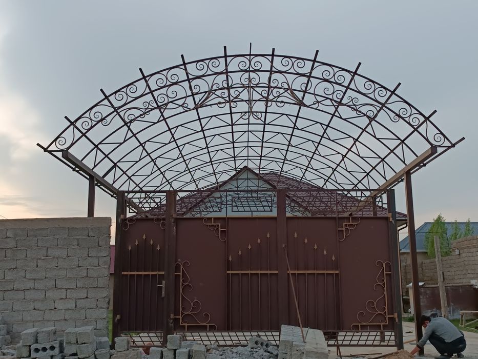 Арка навес, тапчан, перила, решотка