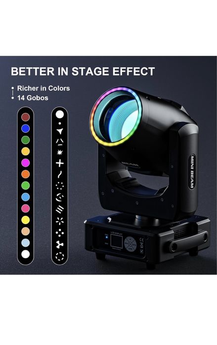 Beam Moving Head 7R 230W With Ring/Mini 10,5 kg/Movinghead/DMX