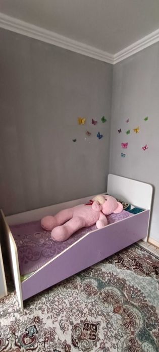 Детский кровать, шкаф и камот