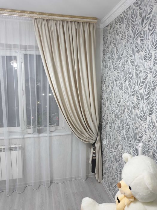 Светло шампань  шторы  h=2,60