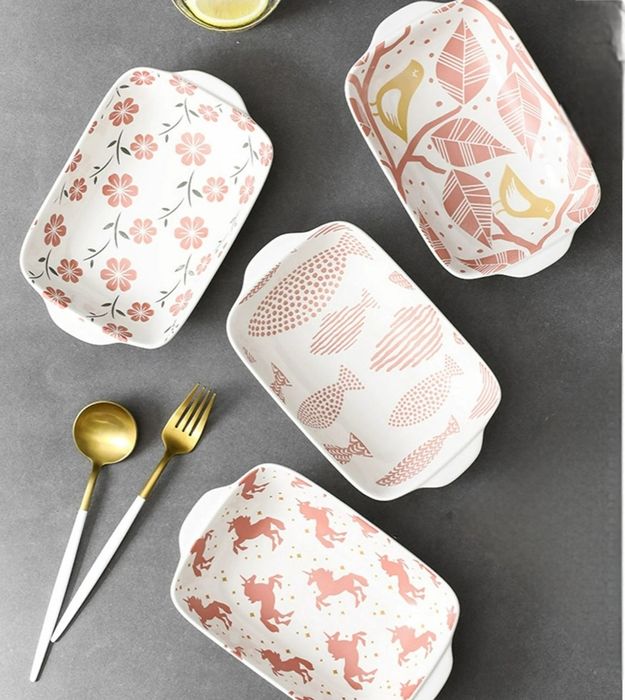 Посуда комплект "Цветочный "