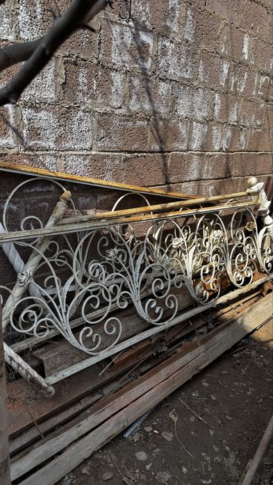 Кованные перила , элементы б/у