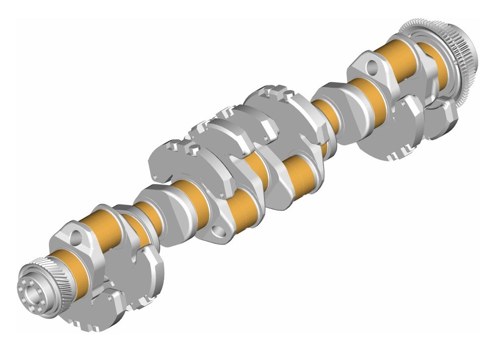 Вал ЯМЗ-850 коленчатый