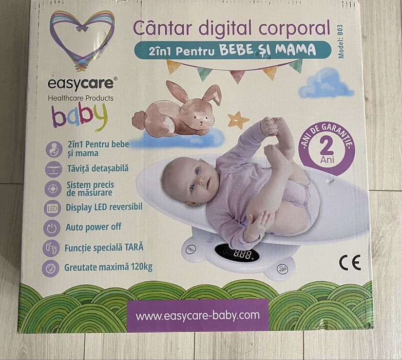 Vand cantar corporal 2in1 pentru bebe si mama Easycare Baby NOU