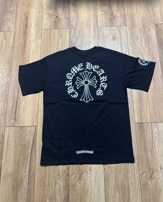 Chrome Hearts "Neck Logo" Black T-shirt