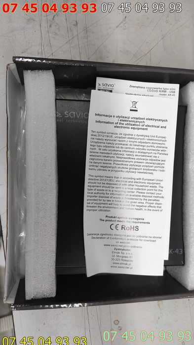 Unitate optica externa dubla alimentare usb model SAVIO