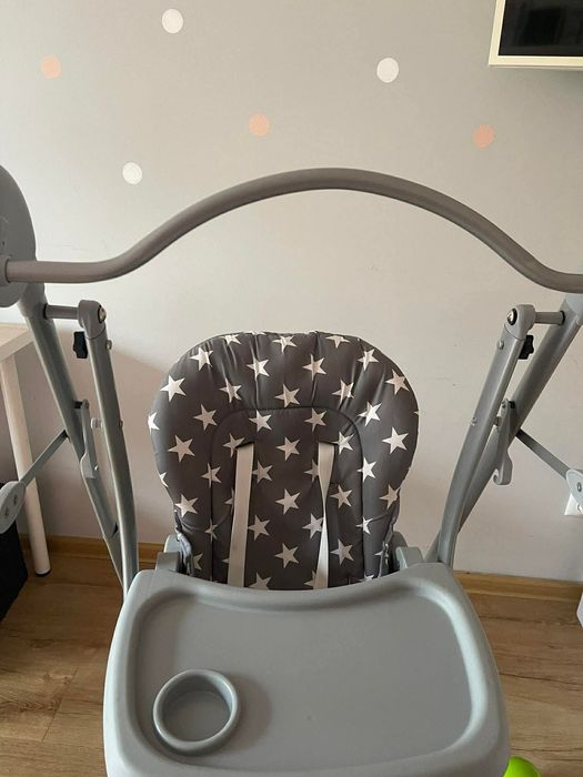 Бебешка люлка Baby Care Elite - Сива | люлка и столче за хранене