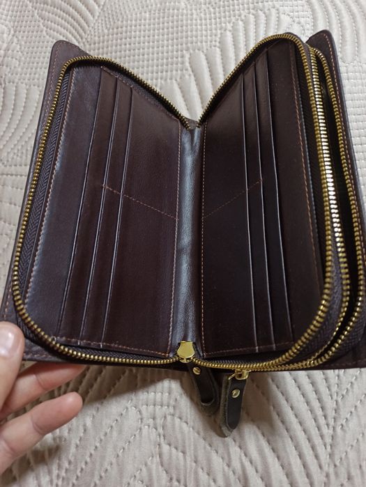 Барсетка из натуральной кожи