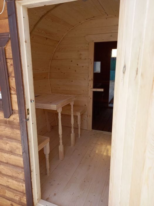 Баня бочка , мобильная баня .