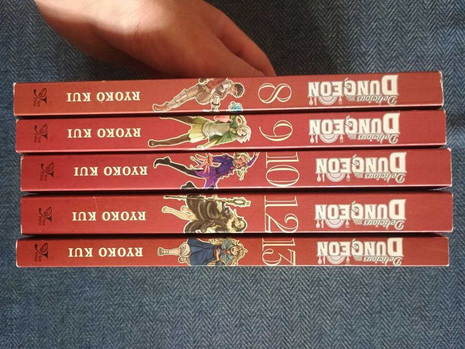 Manga Delicious in Dungeon vol 8, 9, 10, 12, 13