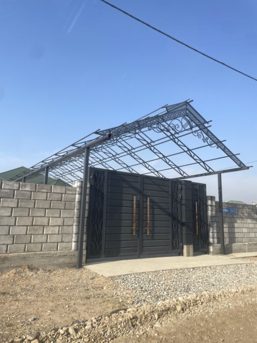 Навес врота арка забор решотка