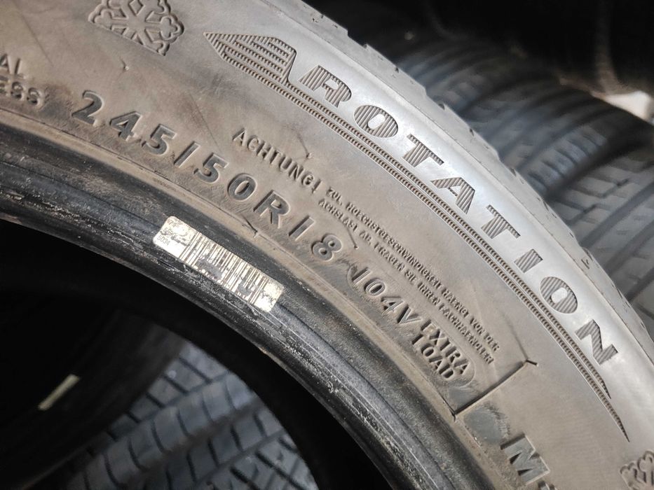 2бр.зимни гуми 245/50/18 Dunlop
