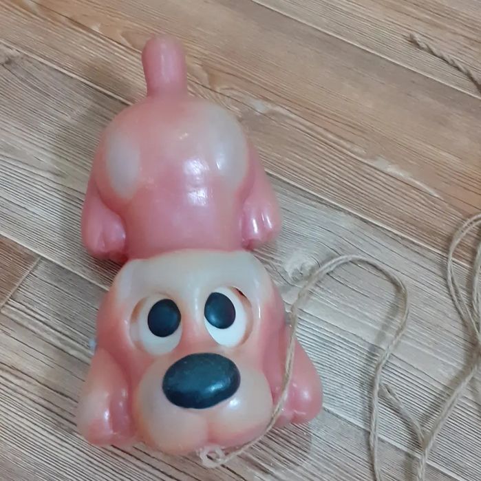 Игрушка "Собачка с вращающимися глазами" СССР,целая