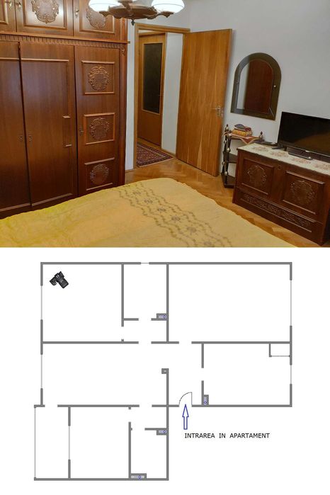 Vând  apartament  4 camere  Micro.4