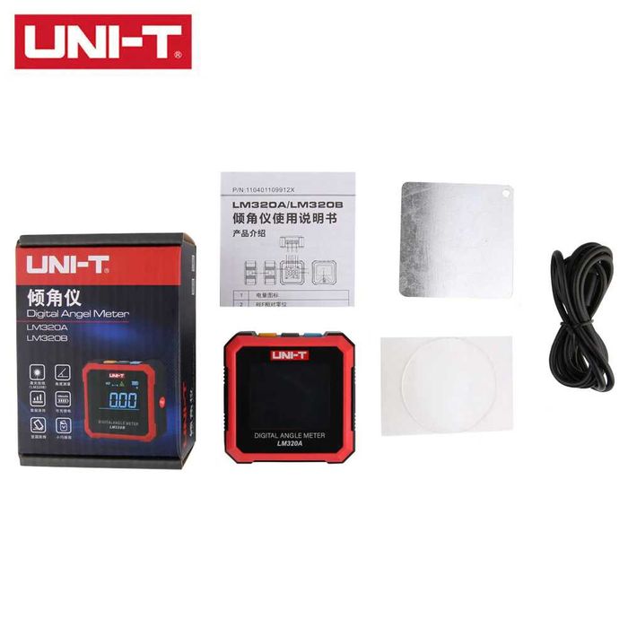 Электронный угломер UNI-T  LM320B, цифровой транспортир