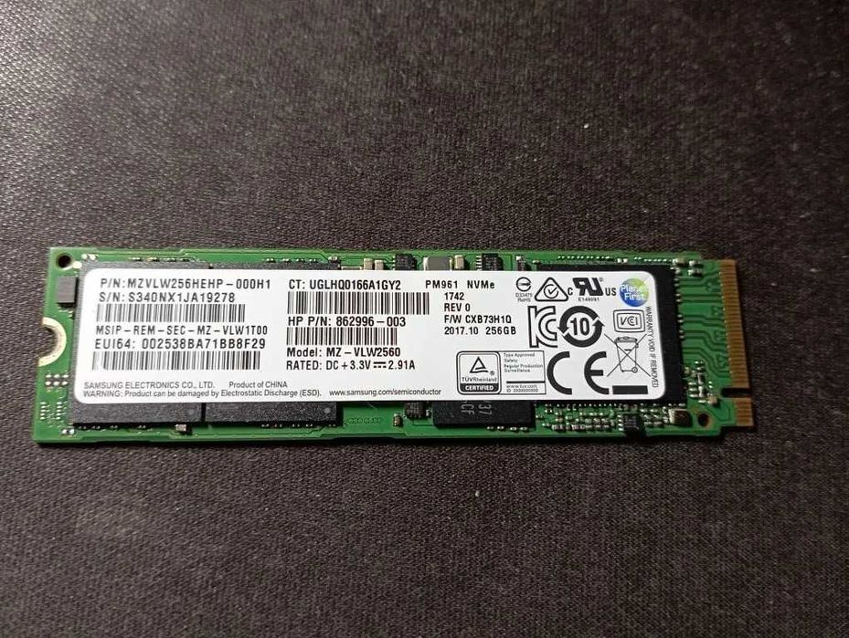 Ssd Samsung m2 256gb