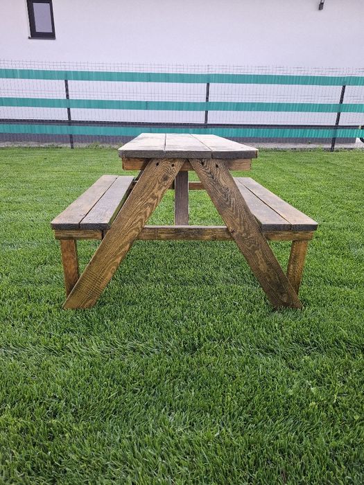 Masă cu băncuțe pt copii, măsuță copii, masa gradină