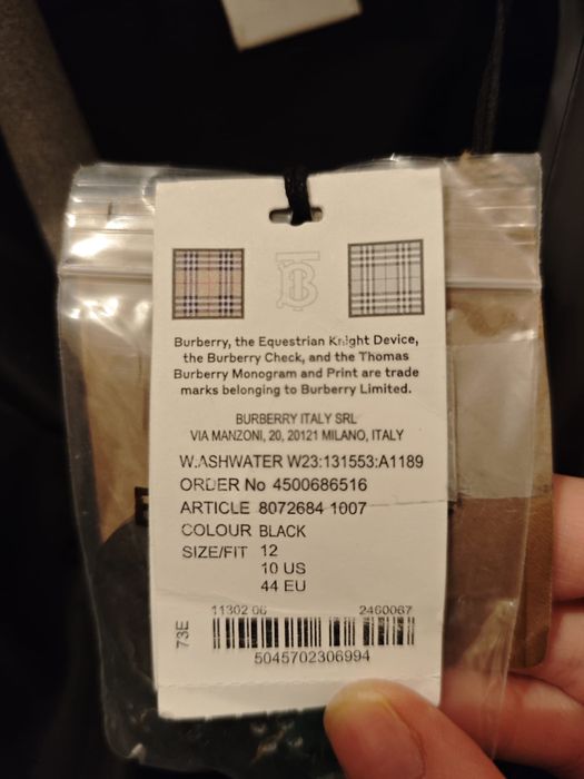 Palton original Burberry NOU lana 100%