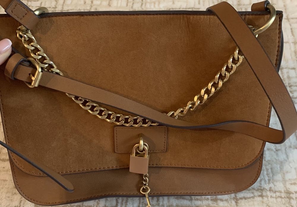 Geanta din piele ALDO si plic din piele SISLEY