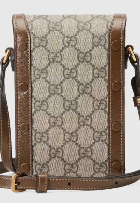 Чанта Gucci gg supreme horsebit 1955 mini bag