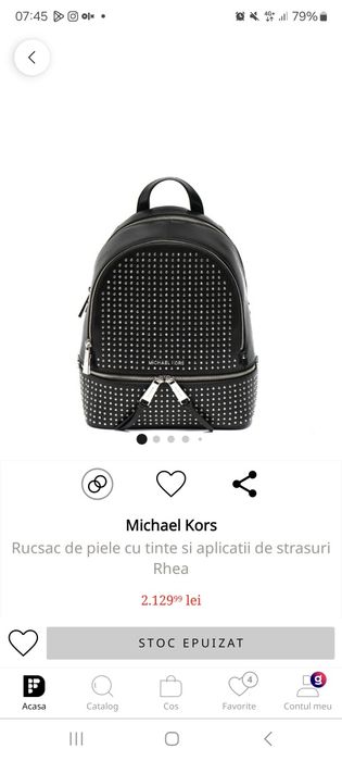 Vând ghiozdan MK original, ca nou