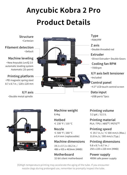 Kit Imprimanta 3D Anycubic kobra 2 pro
