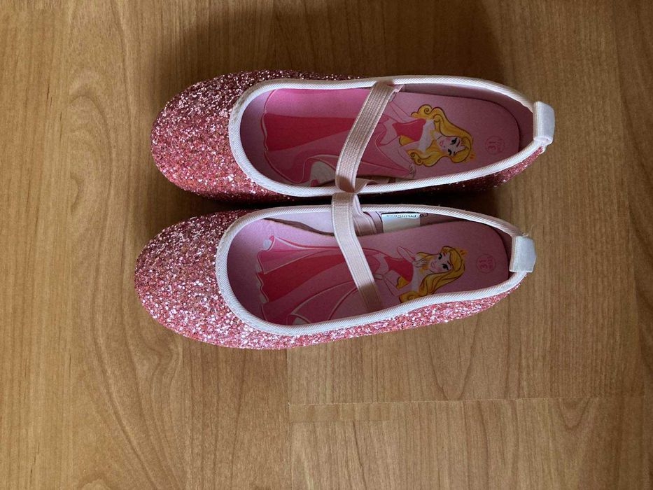 Детски балерини, номер 31, розови - брокат.