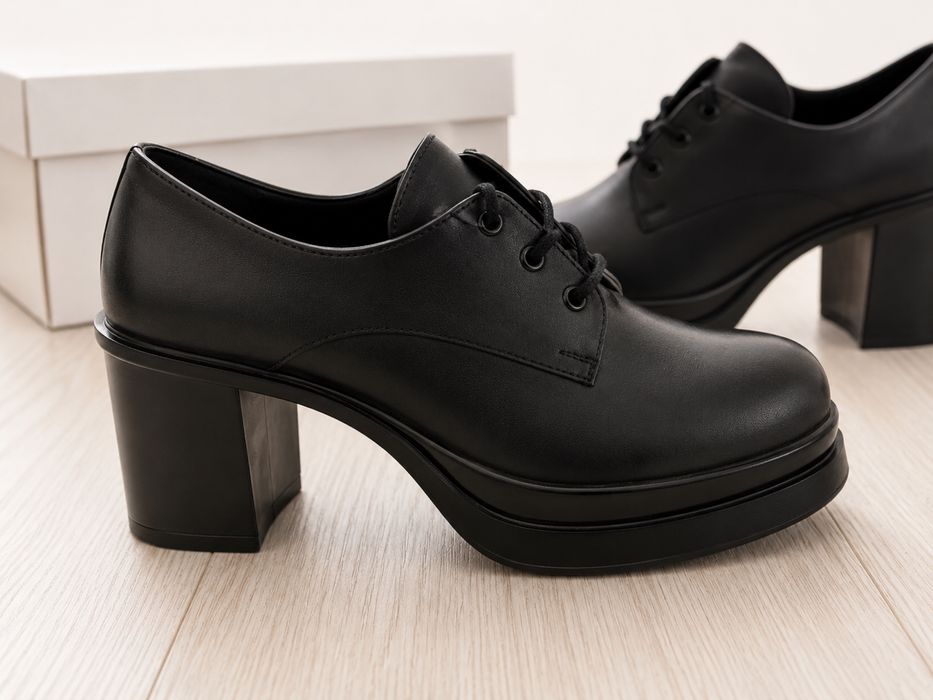 Дамски обувки на платформа с ток