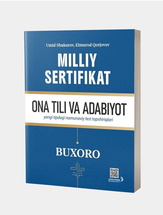 Доставка. Milliy sertifikat ona tili va adabiyot testlayn.