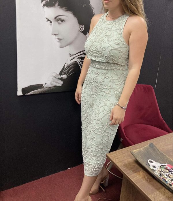 Rochia de nașă / ocazie de zi asos perlute fina