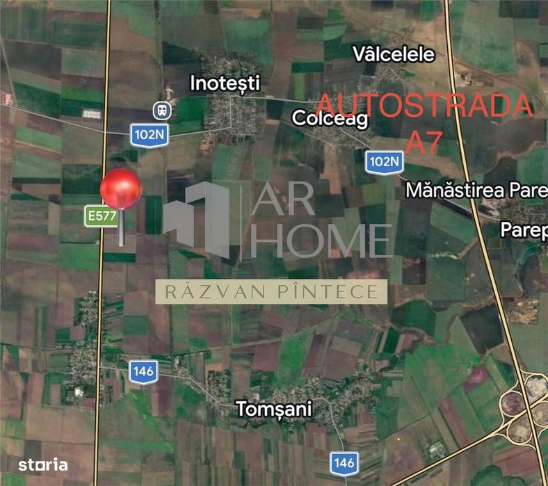 Teren industrial 6 ha, Autostrada A7, Tomsani, Prahova