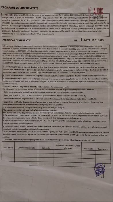 Aparat auditiv Oticon Jet 2 Minirite aproape nou, in garantie