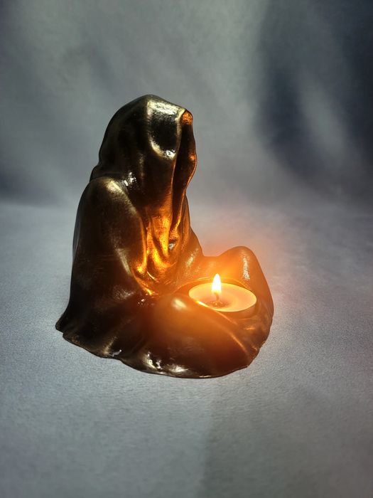 Гипсовый подсвечник