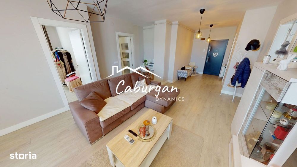 Apartament cu 3 camere, 77 mp utili+2 balcoane, etaj 3/4, Turnisor