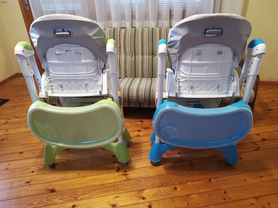 Детски столчета за хранене, с тапицерия и 5 точков колан