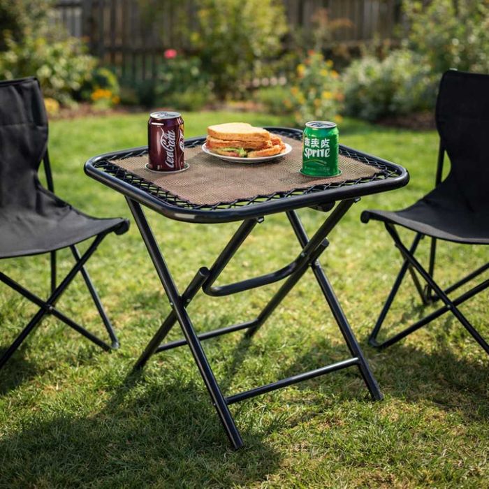 Сгъваема маса - идеална за градина, барбекю или къмпинг