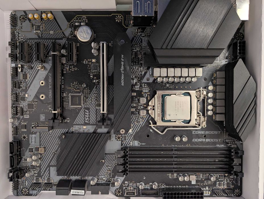 Combo Motherboard MSI Z490 A Pro + CPU Intel Core-i7 10700