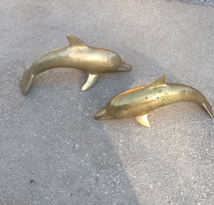 Pereche Delfini din Bronz