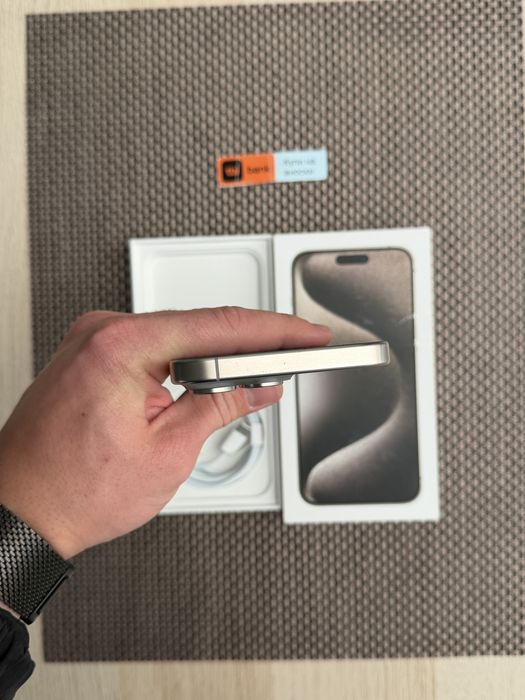 КАТО НОВ!*ЛИЗИНГ* iPhone 15 Pro Max 256Gb Natural Titanium