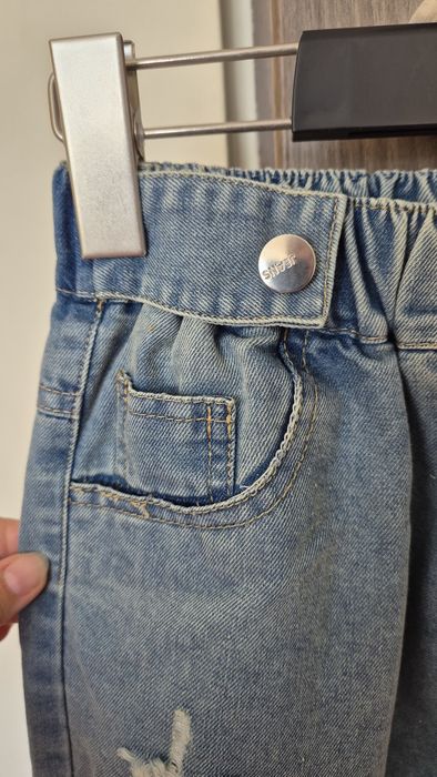 Pantaloni denim fete, 160 cm