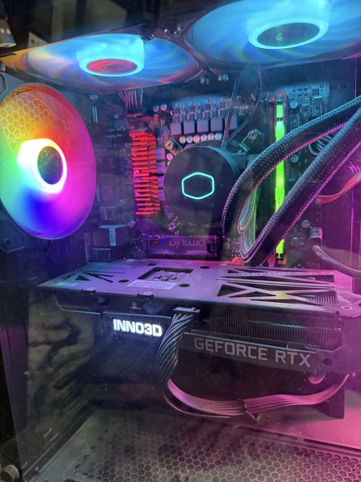 Продаётся мощный игровой ПК + монитор 180 Гц