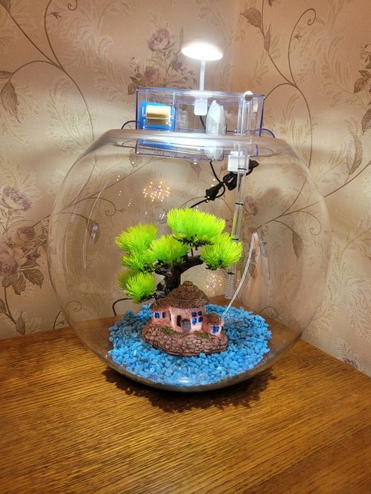 Круглый аквариум на 30л