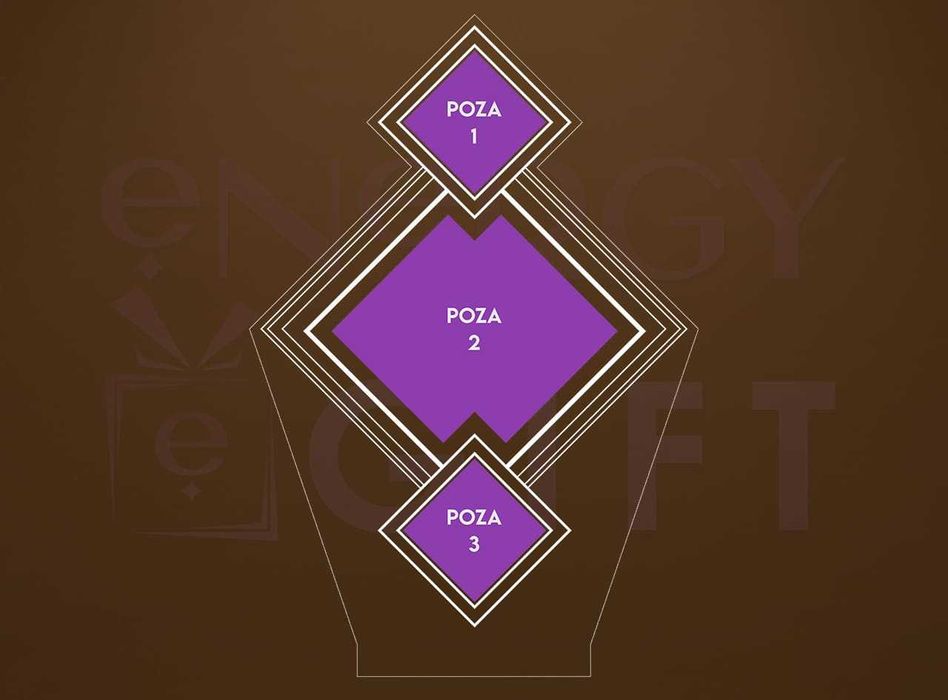 Lampa Led Personalizata – Rama Foto