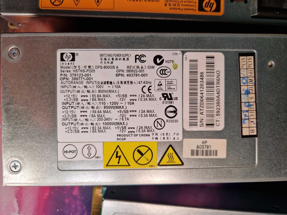 Surse Server HP DL380 DL 360 IBM CISCO Sursa mining 12V 200A 52V