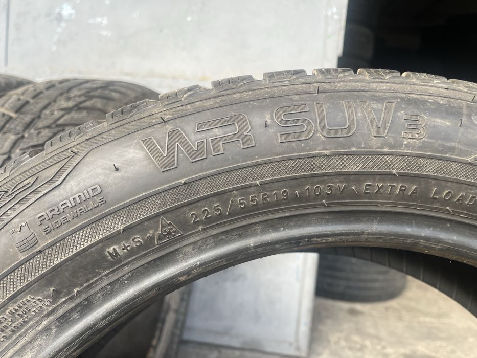4 бр. зимни гуми 225/55/19 Nokian SUV DOT 1818 6-7 mm
