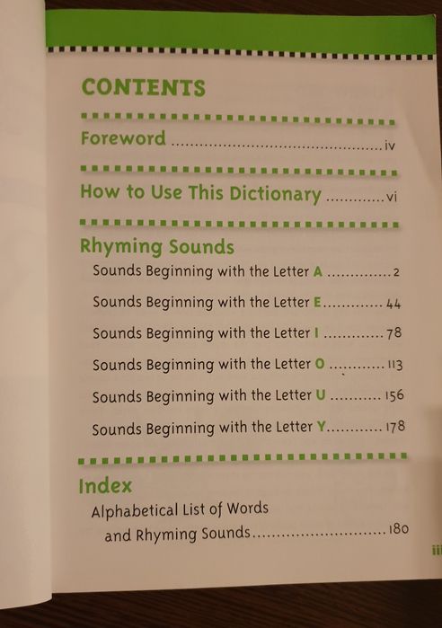 Dictionar de rime in limba engleza