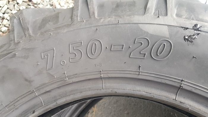 Anvelope noi 7.50-20 BKT de tractiune cauciucuri cu 8 pliuri