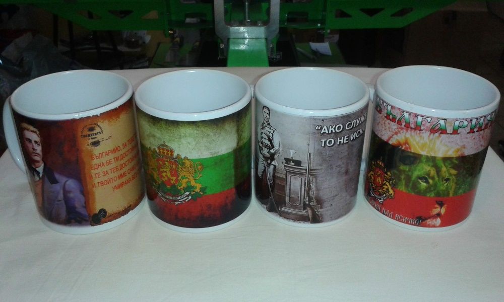 Печат на чаши,сублимационен печат на тениски и чаши